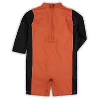 Infant Texas Orange/Black Longhorns Wave Runner Wetsuit