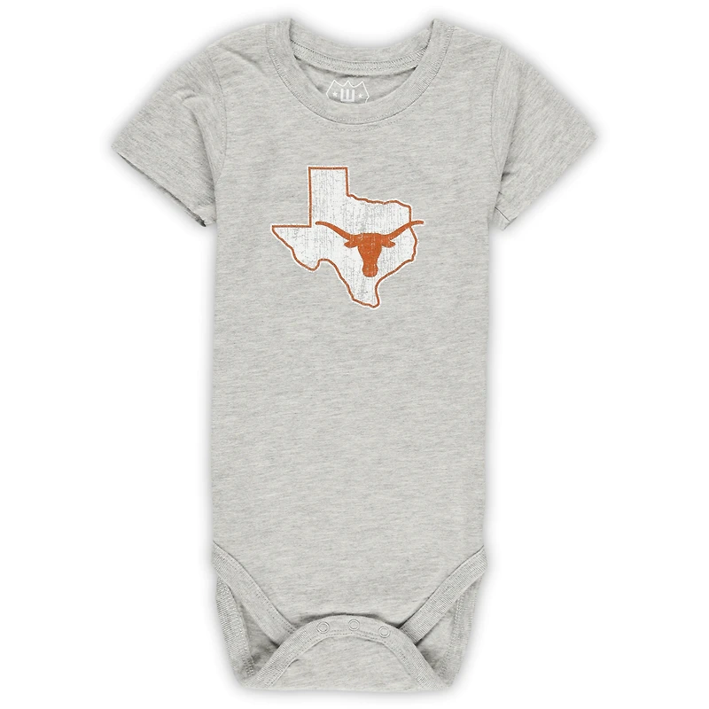 Ensemble de trois bodies pour bébé Wes & Willy Texas Longhorns