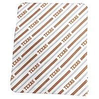 Logo Brands Texas Longhorns 50" x 60" Classic Vertical Stripe Fleece Throw Blanket