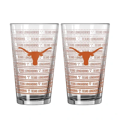 Logo Brands Texas Longhorns Chant Fade 16oz. Pint Glass