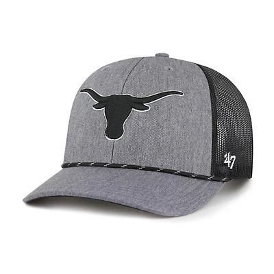 Men's '47  Gray Texas Longhorns Carbon Rope Adjustable Hat
