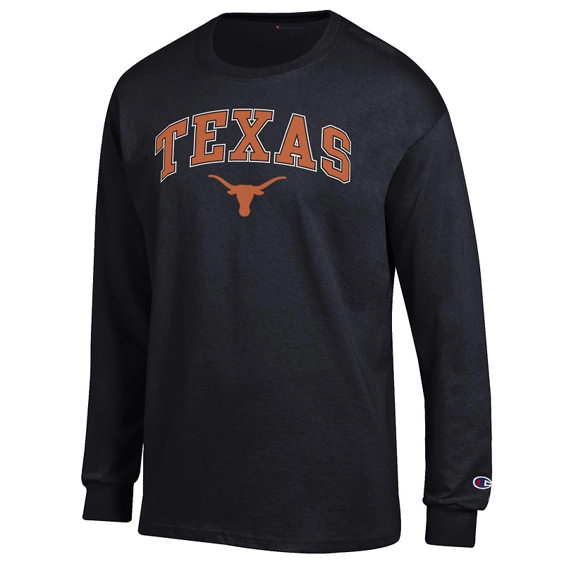 Men's Champion Texas Longhorns Arch Over Logo Long Sleeve T-Shirt