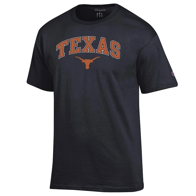 T-shirt noir avec logo Arch Over des Texas Longhorns pour homme