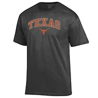 Men's Champion  Charcoal Texas Longhorns Arch Over Logo T-Shirt