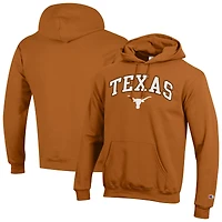 Men's Champion  Texas Orange Longhorns Arch Over Logo Pullover Hoodie