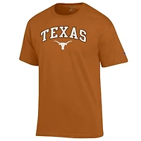 T-shirt orange Texas Longhorns Champion pour homme avec logo Arch Over