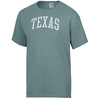Men's ComfortWash  Green Texas Longhorns Distressed Arch T-Shirt