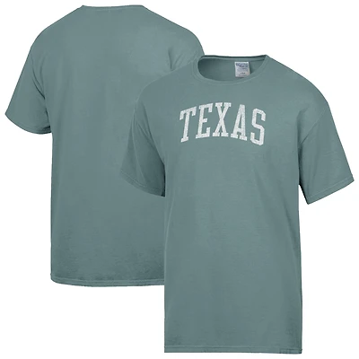Men's ComfortWash  Green Texas Longhorns Distressed Arch T-Shirt