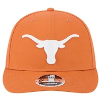 Casquette snapback basse 9FIFTY Texas Longhorns de New Era pour homme, orange
