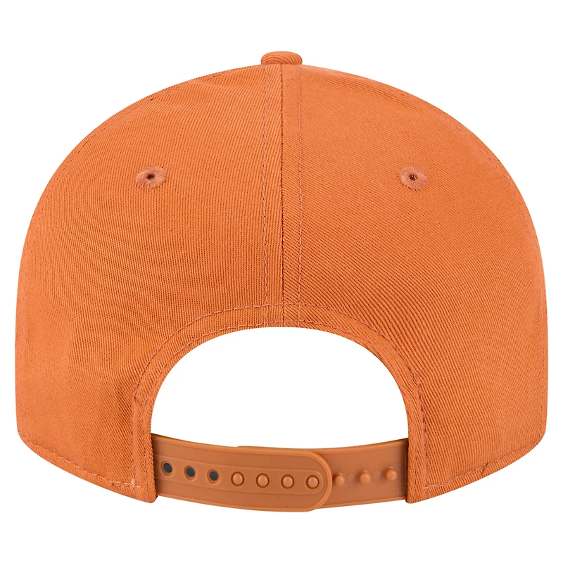 Casquette snapback basse 9FIFTY Texas Longhorns de New Era pour homme, orange