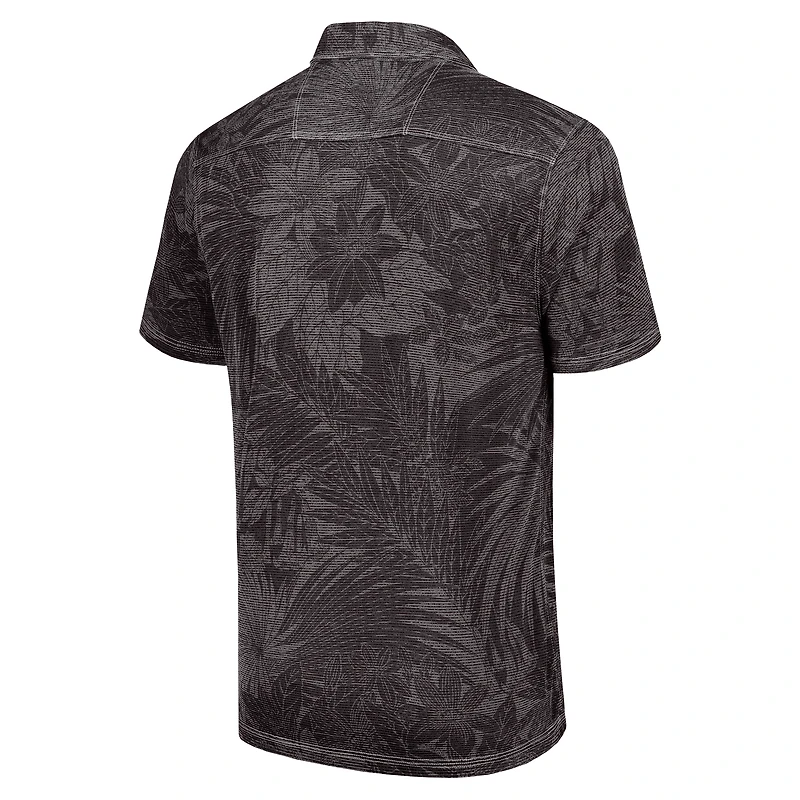 Men's Tommy Bahama  Black Texas Longhorns Sport Santiago Paradise Polo