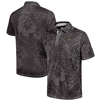 Men's Tommy Bahama  Black Texas Longhorns Sport Santiago Paradise Polo