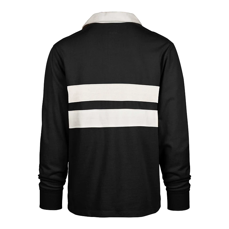 Polo de rugby à manches longues '47 pour hommes Texas Longhorns Clubhouse Knox Thames noir