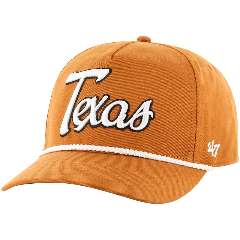 Casquette réglable '47 Burnt Orange Texas Longhorns Overhand Hitch pour hommes