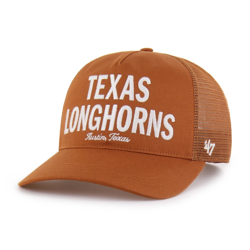 Casquette trucker ajustable contemporaine Texas Longhorns orange '47' pour homme
