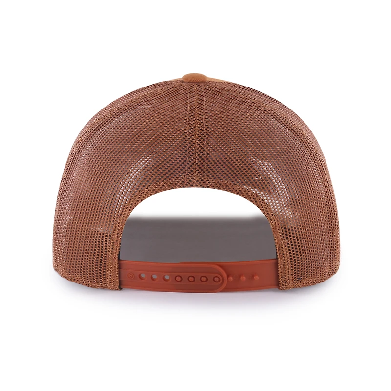 Casquette trucker ajustable Leland pour homme, orange Texas, modèle 47, Texas Longhorns