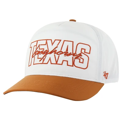 Casquette ajustable Texas Longhorns Lineman Hitch blanche pour homme '47