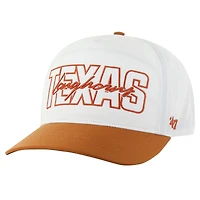 Casquette ajustable Texas Longhorns Lineman Hitch blanche pour homme '47