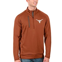 Men's Antigua Texas Orange/Charcoal Longhorns Generation Half-Zip Pullover Jacket