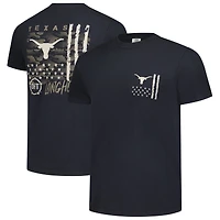 T-shirt noir à imprimé camouflage Texas Longhorns OHT pour homme