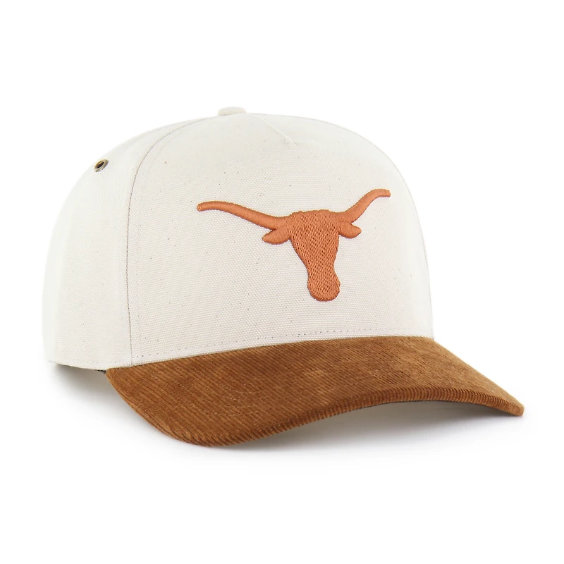 Men's Carhartt x '47 Natural/Brown Texas Longhorns Undyed Relaxed Hitch Adjustable Hat