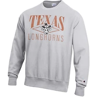 Sweat-shirt en polaire à tissage inversé Champion Gray Texas Longhorns pour homme