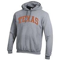 Men's Champion  Heather Gray Texas Longhorns Basic Arch Fleece Pullover Hoodie