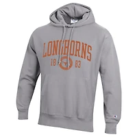 Men's Champion  Heather Gray Texas Longhorns Established Reverse Weave Hoodie