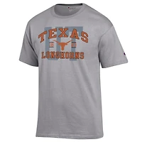 Men's Champion Heather Gray Texas Longhorns Varsity T-Shirt
