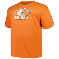 Men's Champion Texas Orange Longhorns Big & Tall Football Helmet T-Shirt