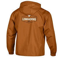 Veste à demi-zip compressible Champion Texas Orange Longhorns pour homme