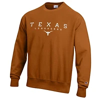 Men's Champion  Texas Orange Longhorns Relentless Reverse Weave Sweatshirt