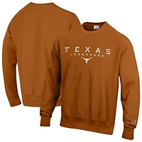 Men's Champion  Texas Orange Longhorns Relentless Reverse Weave Sweatshirt