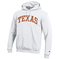 Sweat à capuche en polaire Champion White Texas Longhorns Basic Arch pour homme