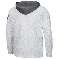 Men's Colosseum Arctic Camo Texas Longhorns OHT Military Appreciation Quarter-Zip Hoodie