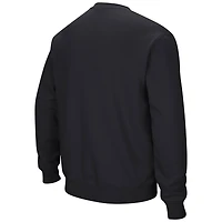 Men's Colosseum Black Texas Longhorns Arch & Logo Pullover Sweatshirt