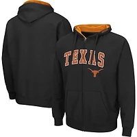 Men's Colosseum Texas Longhorns Arch & Team Logo 3.0 Full-Zip Hoodie