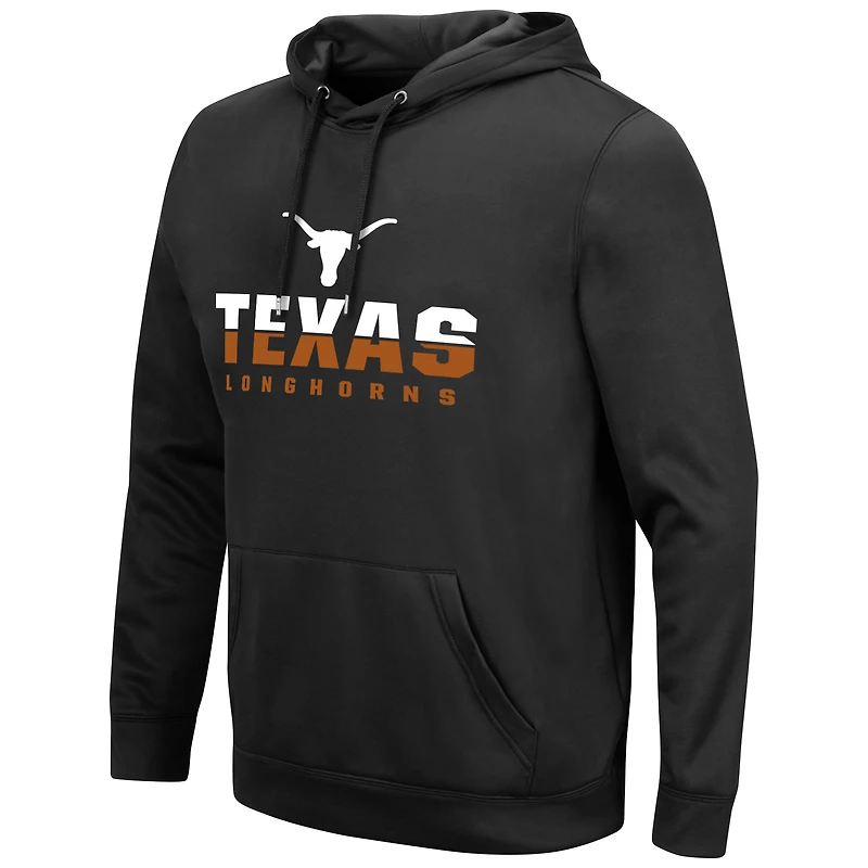 Men's Colosseum Black Texas Longhorns Lantern Pullover Hoodie