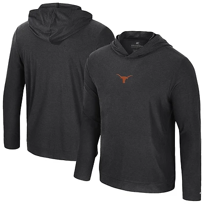 Men's Colosseum Black Texas Longhorns Long Sleeve T-Shirt Hoodie