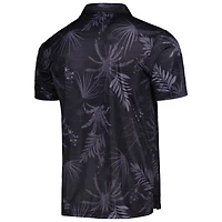 Men's Colosseum Black Texas Longhorns Palms Team Polo