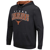 Pull à capuche Colosseum Black Texas Longhorns Resistance pour hommes