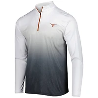 Men's Colosseum Charcoal/White Texas Longhorns Magic Quarter-Zip Top