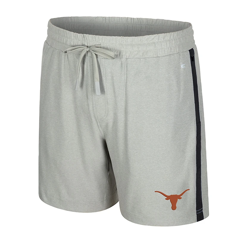 Short Mac gris Colosseum pour homme des Texas Longhorns
