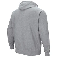 Men's Colosseum  Heather Gray Texas Longhorns Arch & Logo Hoodie