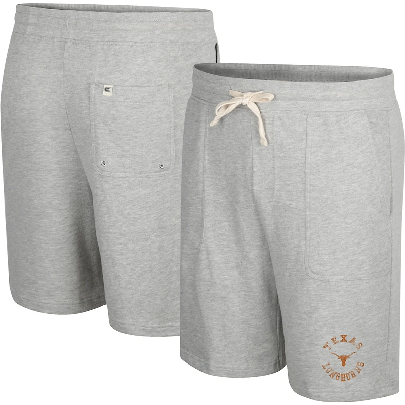 Colosseum Heather Grey Texas Longhorns Love To Hear This Terry Short pour homme