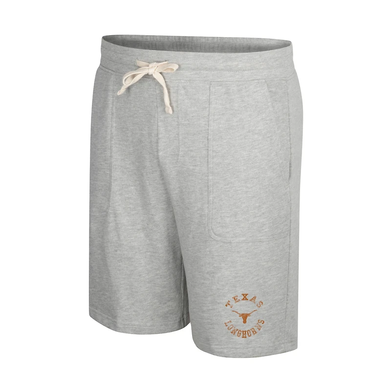 Colosseum Heather Grey Texas Longhorns Love To Hear This Terry Short pour homme