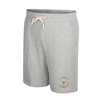 Colosseum Heather Grey Texas Longhorns Love To Hear This Terry Short pour homme