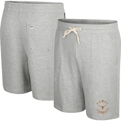 Colosseum Heather Grey Texas Longhorns Love To Hear This Terry Short pour homme