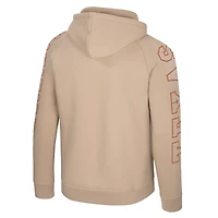 Men's Colosseum Tan Texas Longhorns Big Break Raglan Hoodie