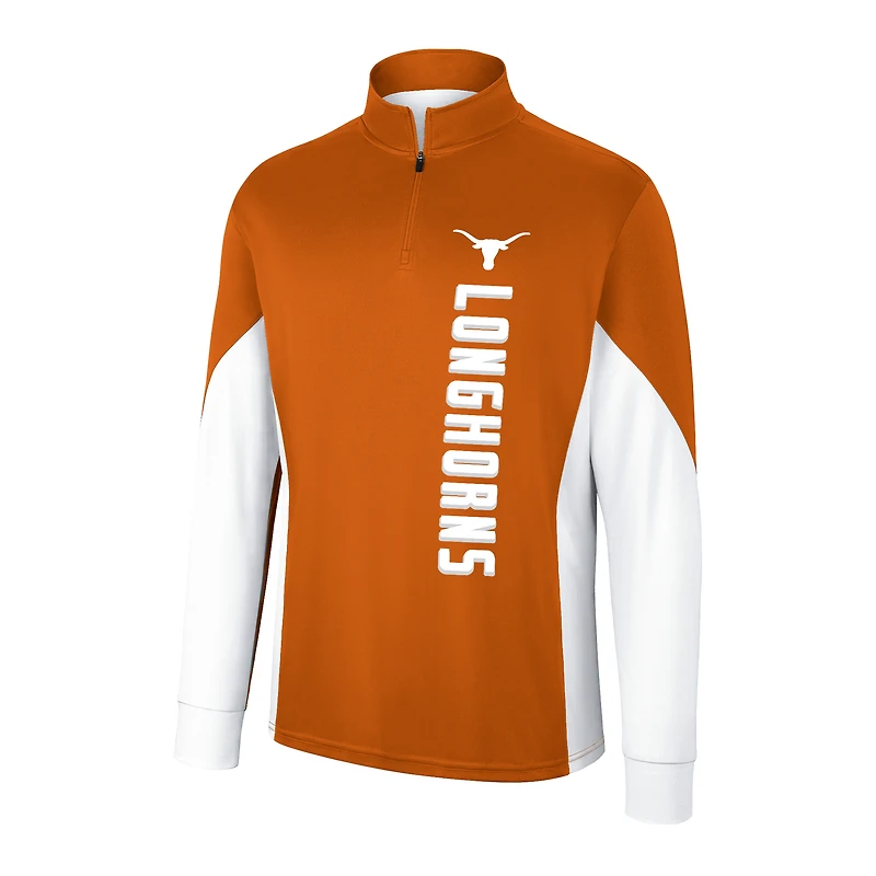 Coupe-vent Colosseum Texas Orange Longhorns Bart Quarter-Zip pour hommes